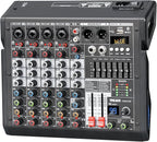 Audio Mixer, 6-Channel Professional DJ Mixer by TKLBLS