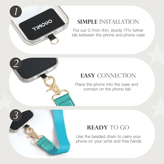 TiMOVO Phone Lanyard Crossbody Wrist Strap, Adjustable Anti-Theft Strap - Image 5