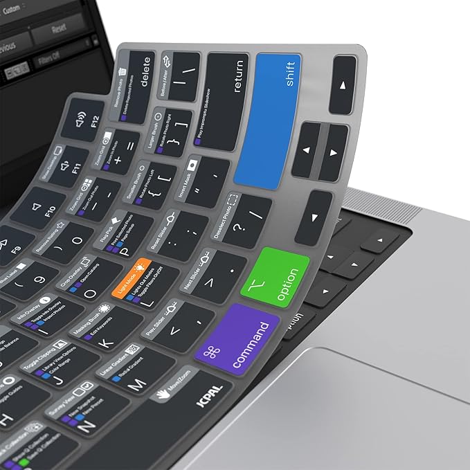 JCPal Adobe Lightroom Shortcut Guide Keyboard Cover - Image 6