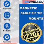 Magnet Zip Tie Mount Magnetic Zip Ties Mount Holder Strong 1-Second Magnetic - Image 2