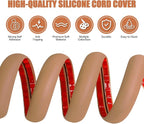 Floor Cord Cover Cavity 0.8"x0.37" Self Adhesive Cord Hider, 10FT Low Profile - Image 3