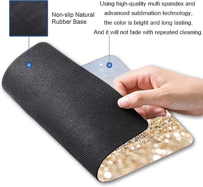 Christian Bible Verses Square Waterproof Mouse Pad Non-Slip Rubber Base - Image 2