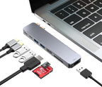 BHHB USB C Hub Adapter for MacBook Pro Air Docking Station 8-in-2 for Mac Book by BHHB