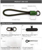 Handmade Cowhide Leather Phone Wrist Strap, Universal Adjustable Key Lanyard - Image 5