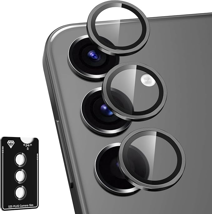 for Samsung Galaxy S25 Plus Camera Lens Protector, Individual Metal Ring by Btscase