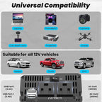 600W Power Inverter Pure Sine Wave Inverter 12V DC to 120V AC Converter - Image 5