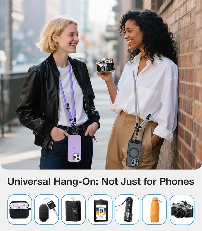 Phone Lanyard Crossbody, 3-in-1 Neck Strap& Wrist Strap, Adjustable Anti-Theft - Image 6