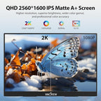 InnoView 18 Inch 260Hz Portable Gaming Monitor, 2K QHD 100% DCI-P3 Portable - Image 3