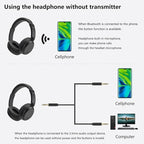 Wireless Bluetooth Headphone Over Ear, 3.5mm Audio Device, Wired and Wireless - Image 2