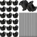 Magnetic Cable Clips Zip Tie Mount Base, Include 20 Pcs 20mm Magnetic Wire by ALFFUN
