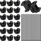 Magnetic Cable Clips Zip Tie Mount Base, Include 20 Pcs 20mm Magnetic Wire by ALFFUN