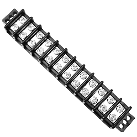 GLOSO Marine Terminal Blocks TBD Double Row Stainless 10-22 AWG Cu, 30A/600V- 1 by GLOSO