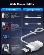 MoKo Lightning to USB C Adapter 2Pack, NOT - Image 6