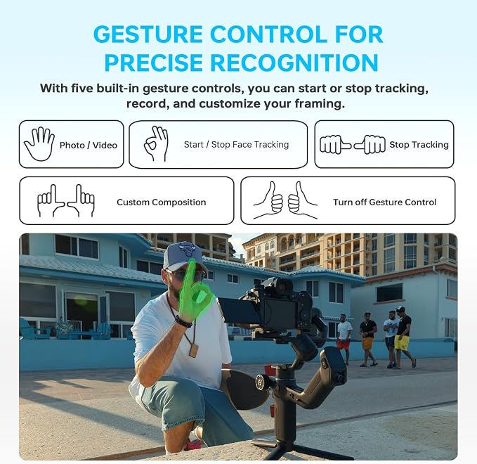 FeiyuTech SCORP Mini 3 Pro Camera Gimbal – AI 4.0 Tracking, Detachable Handle - Image 6