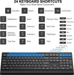 Wireless Keyboard and Mouse Combo, Full Size Quiet Key Computer Keyboard and - Image 5