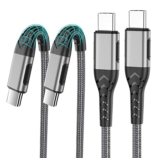 Durcord 2Pack 10ft USB C Charger Cable - 100W Fast Charging by Durcord
