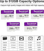 Micro SDXC Memory Card 128GB 2 Pack, Speederlash Camera Plus TF Card - Image 5