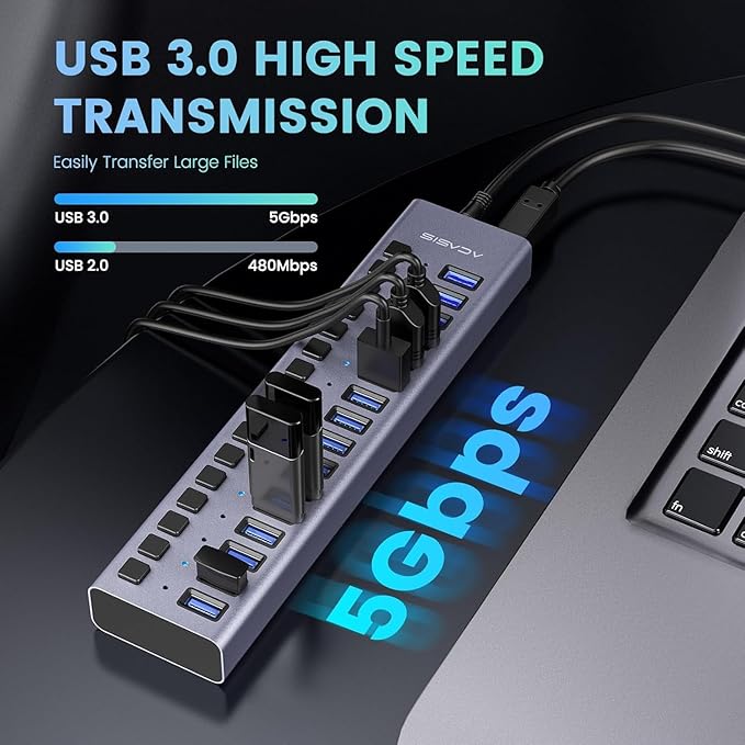 90W Powered USB Hub - Image 3