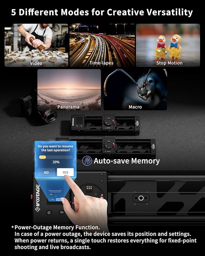 IFOOTAGE Shark Slider Nano II 660, Motorized Camera Slider, Compatible - Image 7