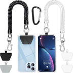 SHANSHUI Phone Tether Lanyard, Strong Spring Rope Climbing Hook, 4x Phone by SHANSHUI