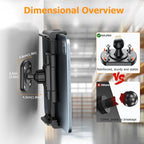 OHLPRO Tablet Wall Mount Holder 360° Rotating Adjustable Universal iPad Stand - Image 5