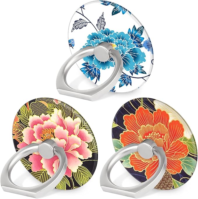 Bonoma Phone Ring Holder, 3 Pack Universal Finger Ring Stand Grip Kickstand Ring by Bonoma