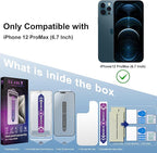 2 Pack Matte Screen Protector for iPhone 12 Pro Max 6.7-Inch Auto Dust Removal - Image 2
