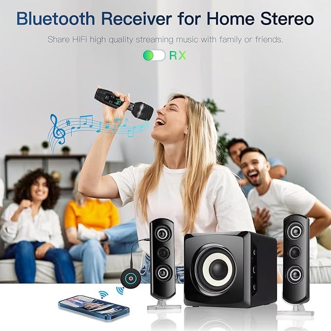 Bluetooth 5.3 Transmitter for TV/Airplane, 2-in-1 Bluetooth Transmitter - Image 7