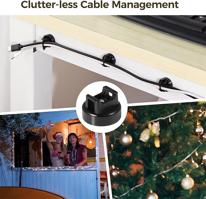 Magnetic Cable Zip Tie Mounts, Wire Management Bases - Image 5