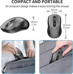 Wireless Mouse with Side Buttons, 2400 DPI, Anti Slip Scroll Wheel, Suitable - Image 6