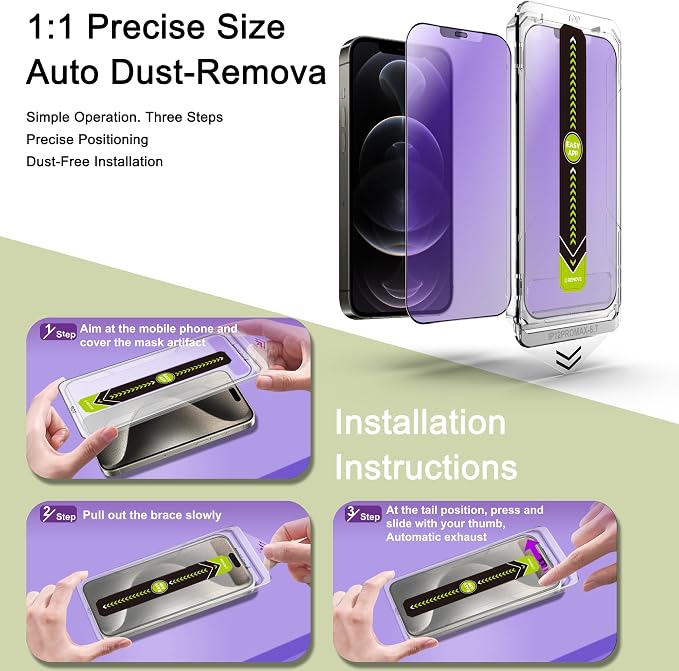 9H Tempered Glass, Anti-Glare, Full Coverage, Anti-Fingerprint, Auto Dust - Image 3