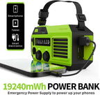 FosPower NOAA Emergency Weather Radio A6 19240mWh Portable Power Bank, - Image 3
