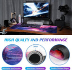 Sunset Mountain Scenic XXL Extended Mouse Pad, Fuji Mountain Large Laptop Pad - Image 4