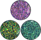 3 Pack Fashionable Clear Glitter Expandible Collapsible Moblile Phone Grip - Image 2