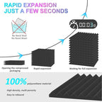 JBER 12 Pack Acoustic Foam Panels - Image 3