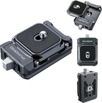 Camera Quick Release Plate Kit, w 1/4" to 3/8" Screw Thread, Quick Release by Pukoko