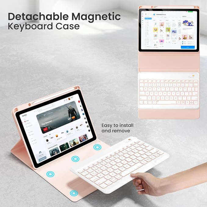 Magnetic Keyboard Case for iPad Air 5th 4th Generation 10.9 inch Pro 11 - Image 6