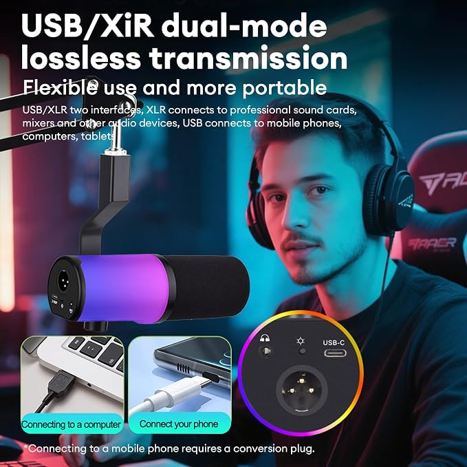 Gaming Microphone for PC, Streaming Mic - Image 3