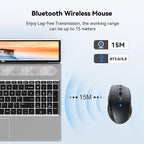 TECKNET Bluetooth Mouse, 4800 DPI Wireless Mouse, 2-Year Battery 6 Adjustable - Image 4