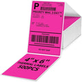 4x6 Thermal Labels, 1 Packs of 500 4x6 Fold Labels Rose Red by OmezizyLabelPrinter