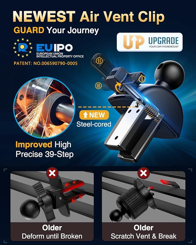 VANMASS Universal Car Phone Mount Dashboard Phone Holder, Handsfree Windshield - Image 8