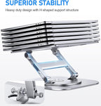 Adjustable Laptop Stand with 360 Rotating Base, Stable Computer Stand - Image 3