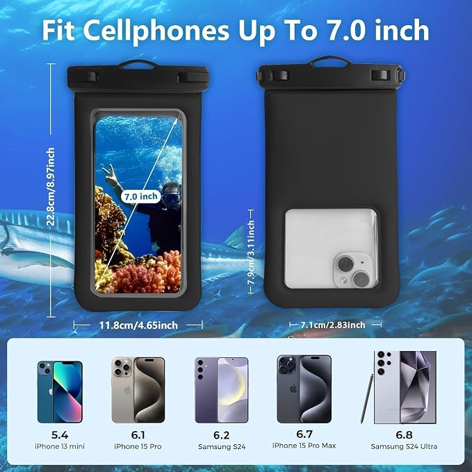 Floatable Waterproof Phone Pouch Case 2 Pax - Image 3