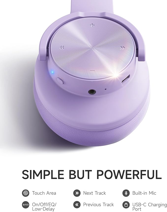 Picun B8 Headphones Wireless Bluetooth, 120H Bluetooth Headphone Over Ear - Image 7