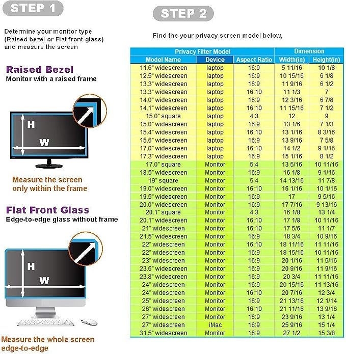 19 Inch - 5:4 Aspect Ratio - Computer Privacy Screen Filter - Image 3