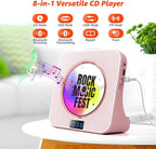 Desktop CD Player with Speakers, ROADOM Bluetooth CD Player with Hi-Fi Stereo - Image 3