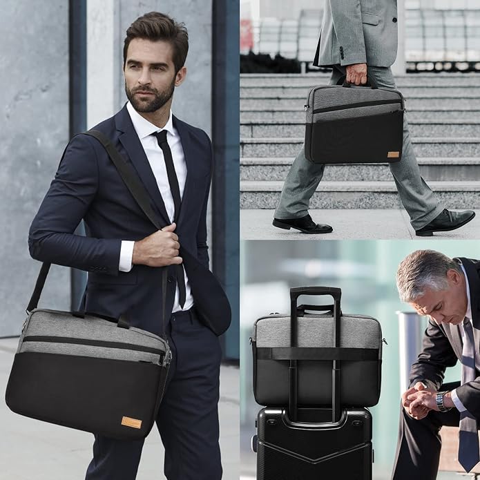 15 15.6 16 17 17.3 inch Laptop Computer PC Shoulder Bag Carrying Case, - Image 7