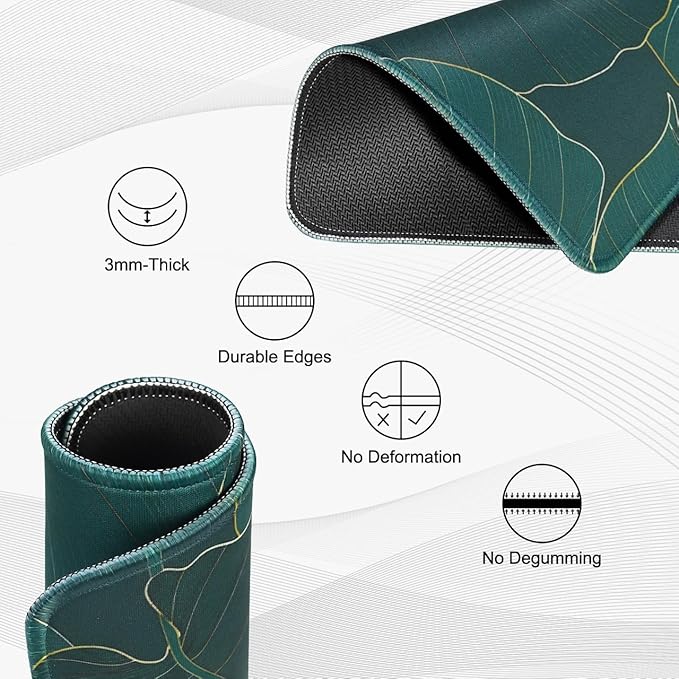 JIKIOU 3 Pack Mouse Pad with Stitched Edge, Comfortable Mouse Pads with - Image 3