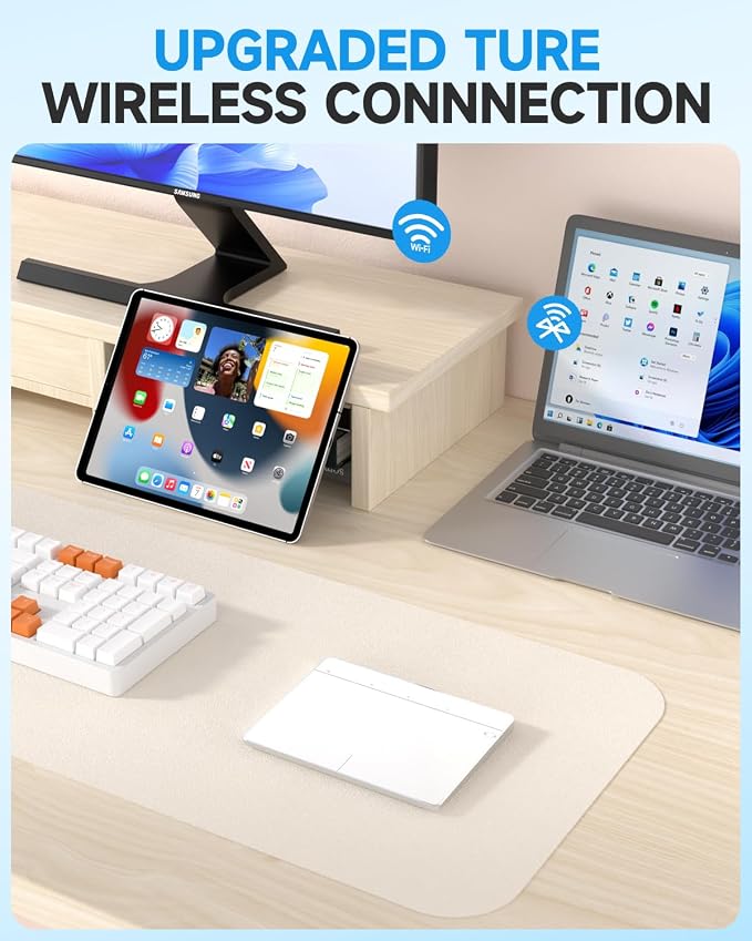Wireless Bluetooth Trackpad for Windows 10/11, Supports 3 Connection Modes - Image 7