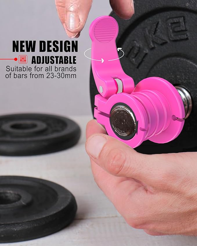 Barbell Clips 1 Inch Quick Release Weight Clamps 0.9-1.18inch Multi-Size - Image 2